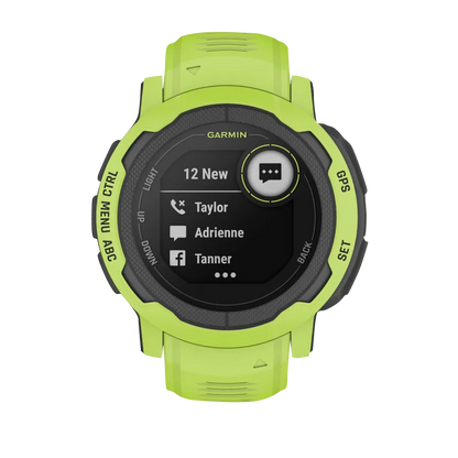 Garmin Instinct 2, Electric Lime (Garmin Certified Refurbished)