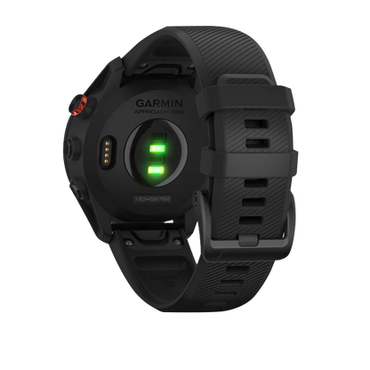 Garmin Approach S62 Black Ceramic Bezel with Black Silicone Band (Garmin Certified Refurbished)