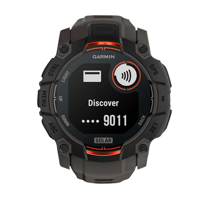 Garmin Instinct 3 Solar, (50mm) Black with Charcoal Band (010-02935-00)