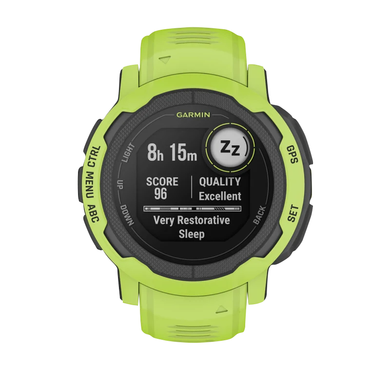 Garmin Instinct 2, Electric Lime (Garmin Certified Refurbished)