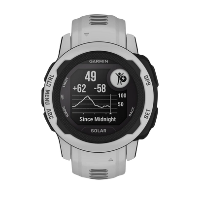 Garmin Instinct 2S Solar, Mist Gray (Garmin Certified Refurbished)