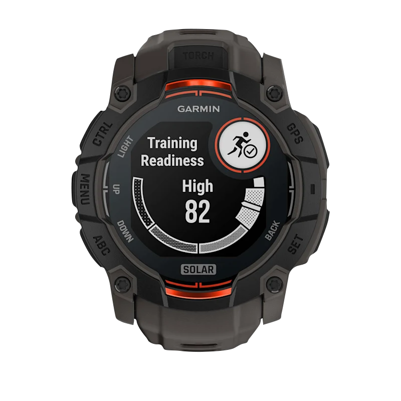 Garmin Instinct 3 Solar, (50mm) Black with Charcoal Band (010-02935-00)