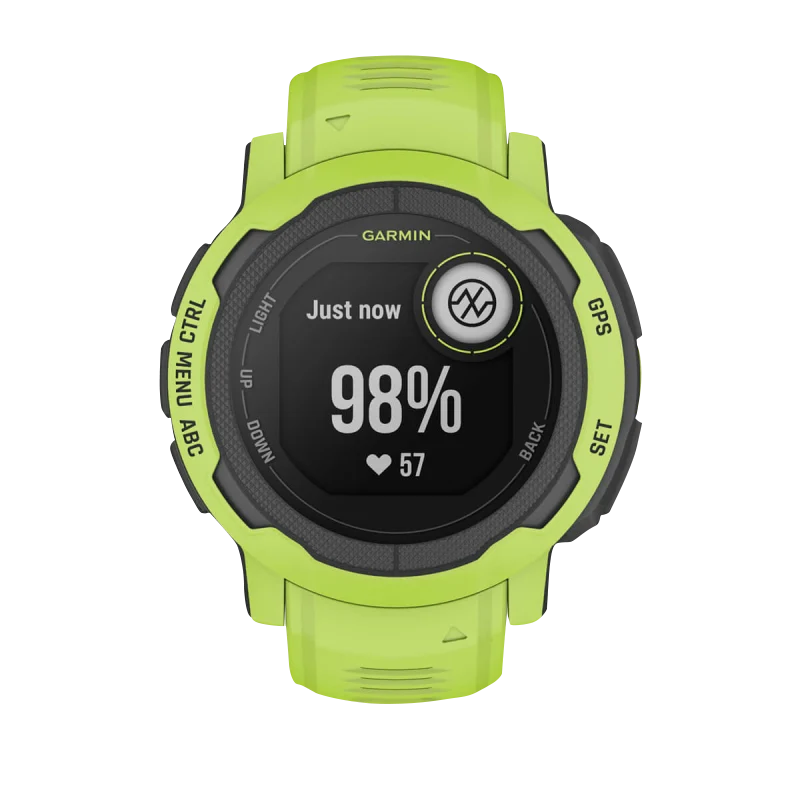 Garmin Instinct 2, Electric Lime (Garmin Certified Refurbished)