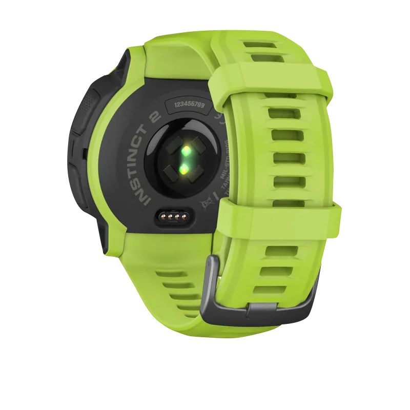 Garmin Instinct 2, Electric Lime (Garmin Certified Refurbished)