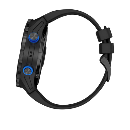 Garmin Descent Mk2i Titanium Carbon Gray DLC avec bracelet noir (remis à neuf certifié Garmin)
