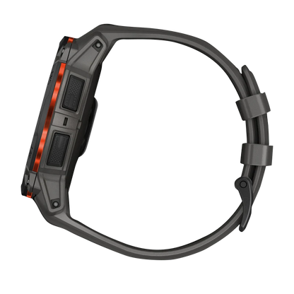 Garmin Instinct 3 Solar, (50mm) Black with Charcoal Band (010-02935-00)