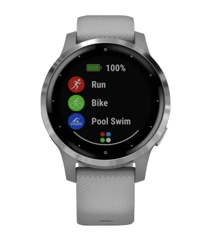 Garmin Vivoactive 4S - Silver with Gray Band (010-02172-01)