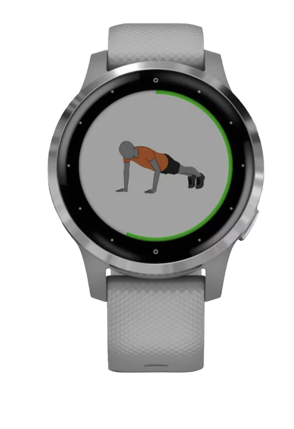Garmin Vivoactive 4S - Silver with Gray Band (010-02172-01)