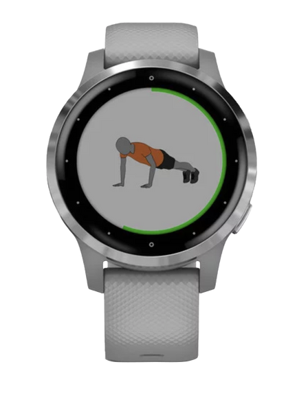 Garmin Vivoactive 4S - Silver with Gray Band (010-02172-01)