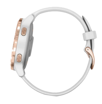 Garmin Vivoactive 4S - Rose Gold with White Band (010-02172-21)