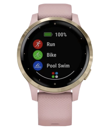 Garmin Vivoactive 4S - Light Gold with Dust Rose Band (010-02172-31)