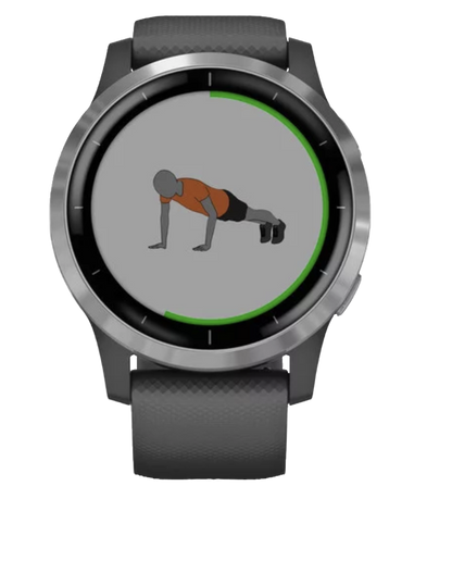 Garmin Vivoactive 4 - Silver with Shadow Gray Band (010-02174-01)