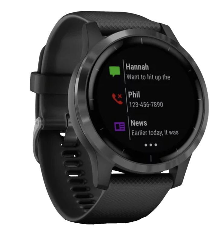 Garmin Vivoactive 4 - Slate with Black Band (010-02174-11)