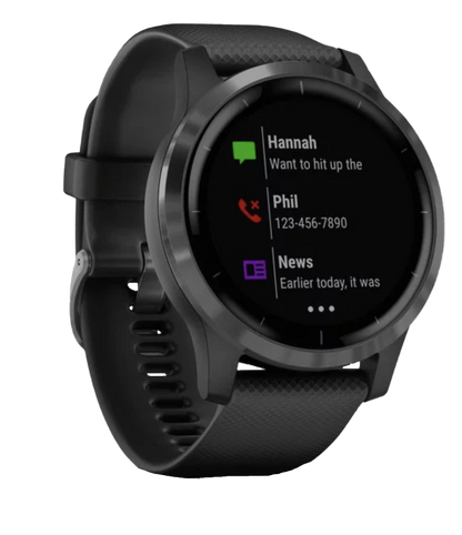 Garmin Vivoactive 4 - Slate with Black Band (010-02174-11)