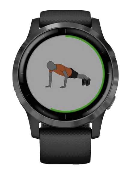 Garmin Vivoactive 4 - Slate with Black Band (010-02174-11)