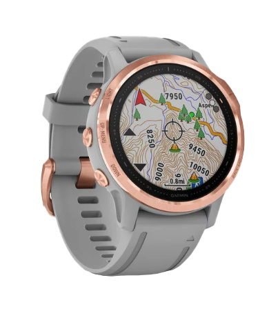 Garmin Fenix 6S Sapphire Rose Goldtone with Powder Gray Band (010-02159-20)