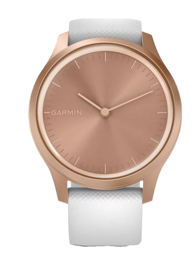 Garmin Vívomove Style - Rose Gold Aluminum Case with White Silicone Band (Garmin Certified Refurbished)
