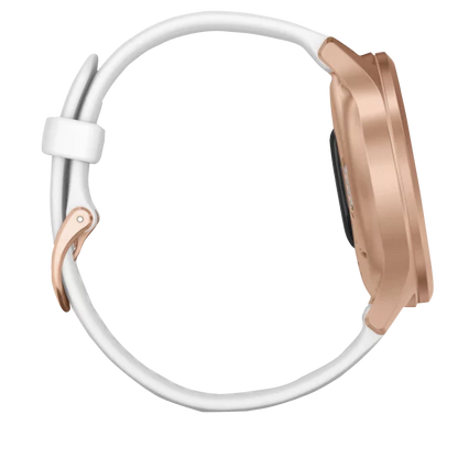 Garmin Vívomove Style - Rose Gold Aluminum Case with White Silicone Band (Garmin Certified Refurbished)
