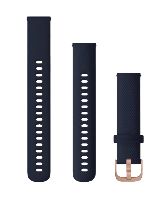 Garmin Quick Release Bands (18 mm) Navy with Rose Gold Hardware (010-12924-33) by Garmin