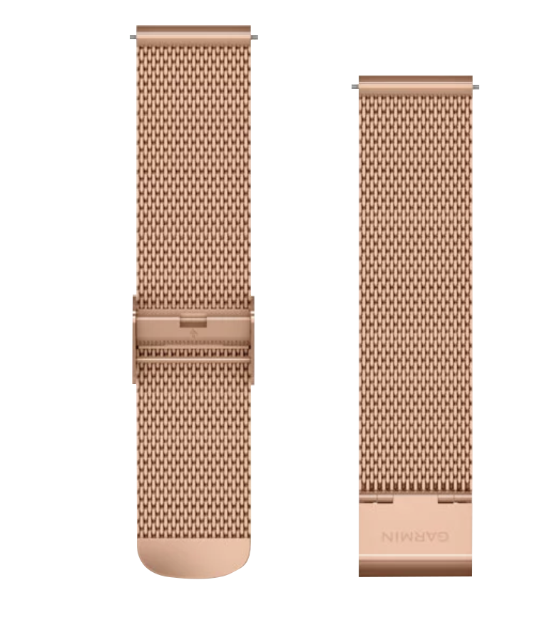 Garmin Quick Release Bands (20 mm) 18K Rose Gold PVD Milanese (010-12924-24)