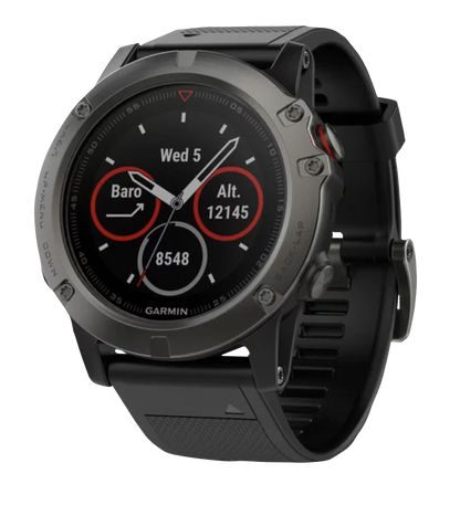 Garmin Fenix 5X, Slate Gray Sapphire w/ Black Band, GPS Smartwatch (Garmin Certified Refurbished)