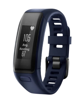 Garmin Vivosmart HR, Blue S/M Band, GPS Smartwatch (Garmin Certified Refurbished) by Garmin