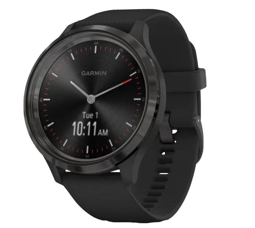 Garmin Vívomove 3, Slate Bezel w/ Black Silicone Band, GPS Smartwatch (Garmin Certified Refurbished)
