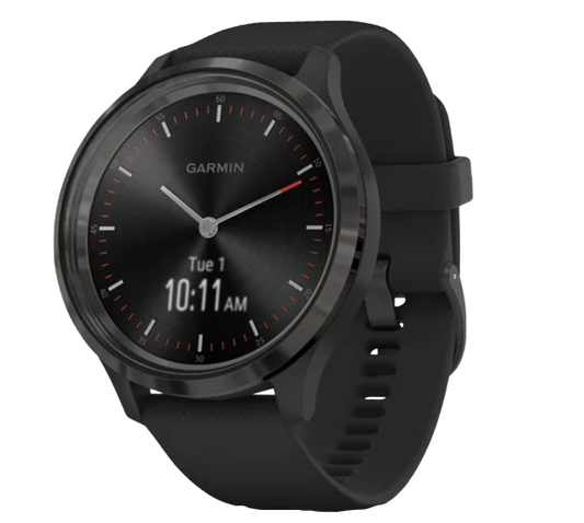 Garmin Vívomove 3, Slate Bezel w/ Black Silicone Band, GPS Smartwatch (Garmin Certified Refurbished) by Garmin