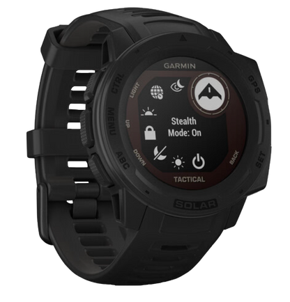 Garmin Instinct Solar Tactical Edition, Black, Rugged GPS Smartwatch (Garmin Certified Refurbished)