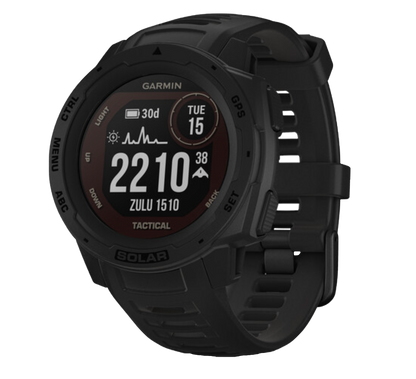 Garmin Instinct Solar Tactical Edition, Black, Rugged GPS Smartwatch (Garmin Certified Refurbished)