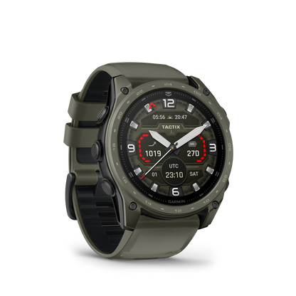 Garmin Tactix 8 – 51 mm, AMOLED, Cerakote Coating, Includes Applied Ballistics Ultralight Solver and Olive Drab Cerakote Coating (010-04553-10)