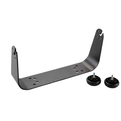 Garmin bail mount for GPSMAP 7x10, gray metal L-bracket with two knobs