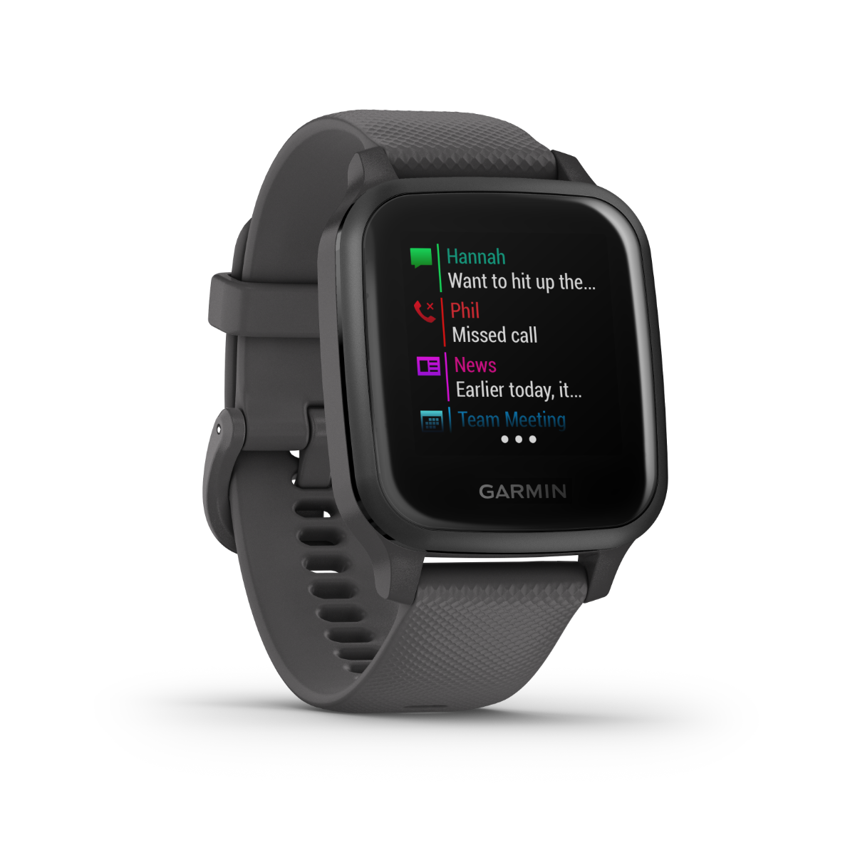 Garmin Venu Sq, Shadow Gray with Slate Bezel (010-02427-00)