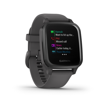 Garmin Venu Sq, Shadow Gray with Slate Bezel (010-02427-00)