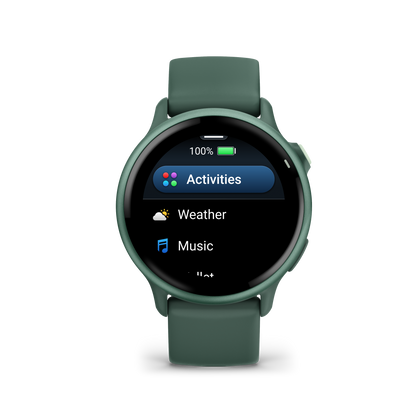 Garmin Vivoactive 5, lunette en aluminium ardoise avec boîtier noir et bracelet en silicone (010-02862-10)
