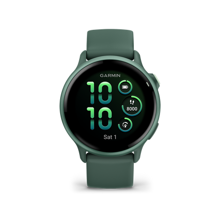 Garmin Vivoactive 5, lunette en aluminium ardoise avec boîtier noir et bracelet en silicone (010-02862-10)