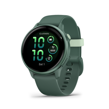 Garmin Vivoactive 5, lunette en aluminium ardoise avec boîtier noir et bracelet en silicone (010-02862-10)