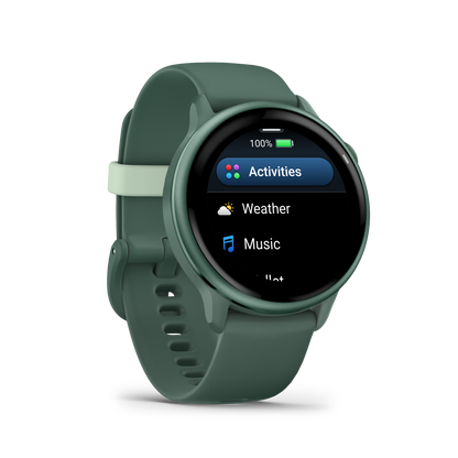 Garmin Vivoactive 5, lunette en aluminium ardoise avec boîtier noir et bracelet en silicone (010-02862-10)