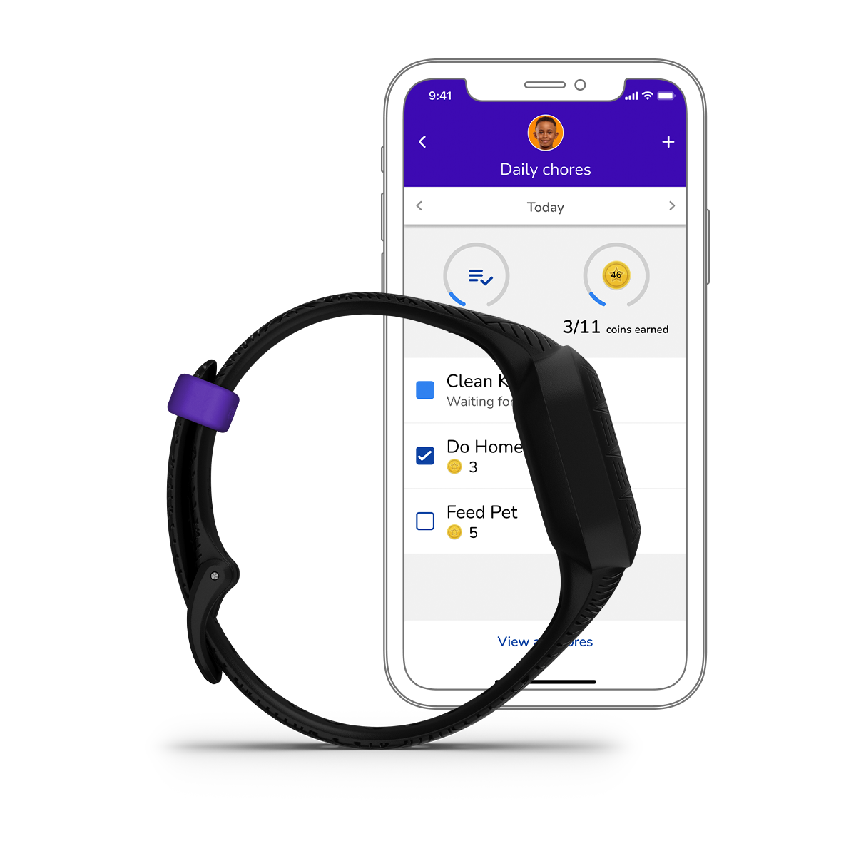 Garmin Vívofit jr. 3, montre noire Cosmic pour enfants (reconditionnée et certifiée Garmin)