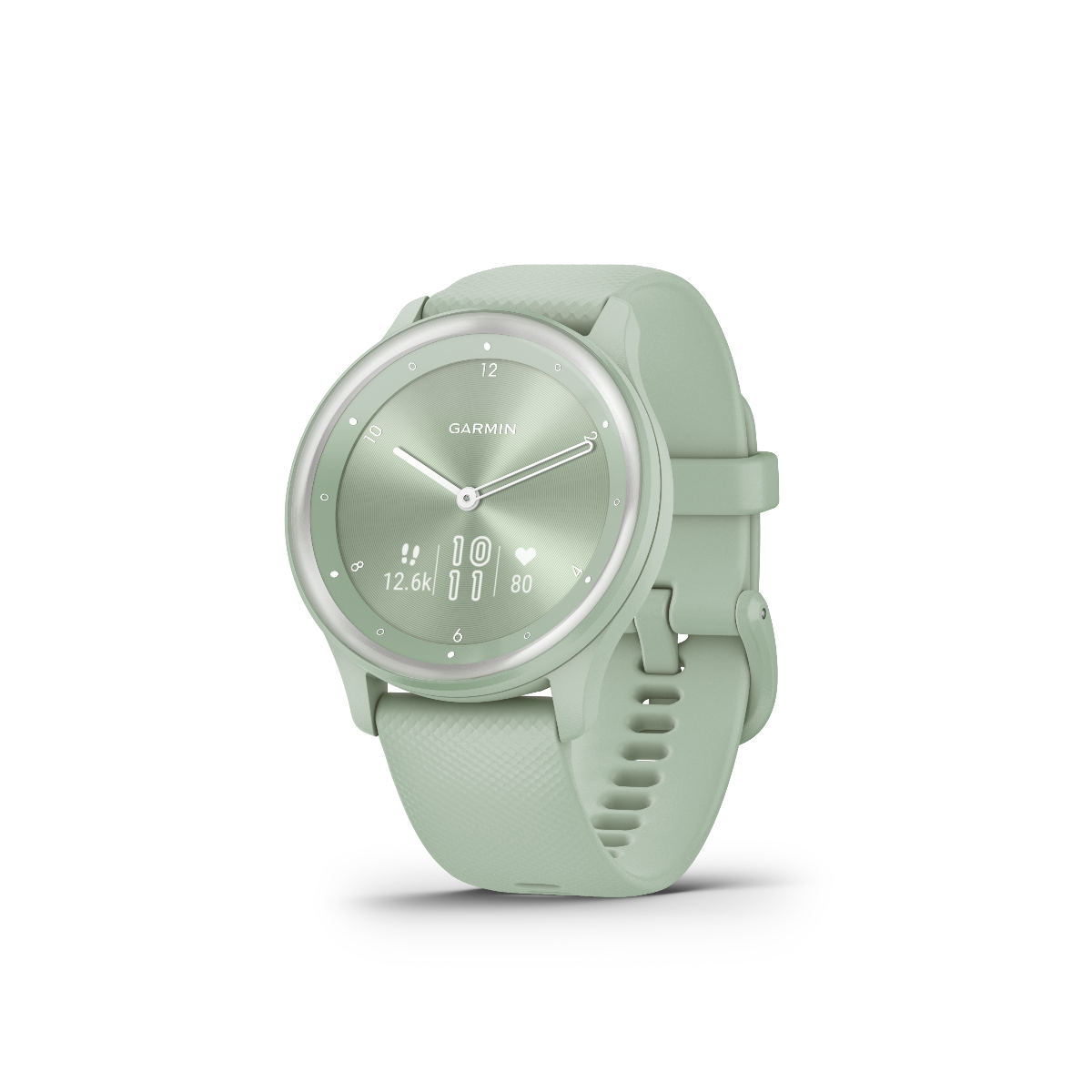 Garmin Vivomove Sport Cool Mint with Silver Accents (010-02566-03)