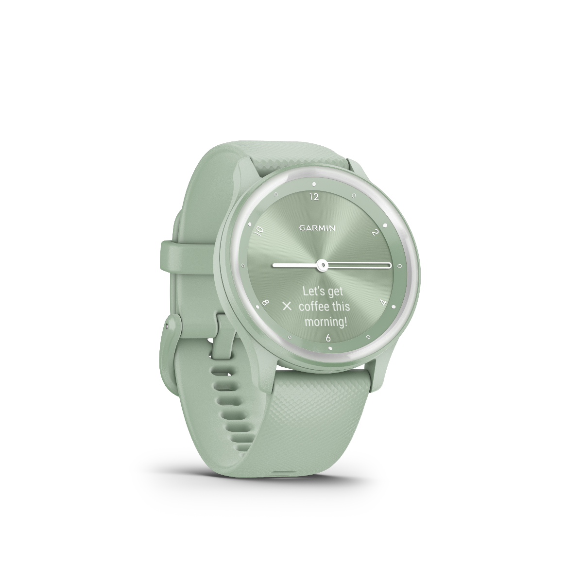 Garmin Vivomove Sport Cool Mint with Silver Accents (010-02566-03)