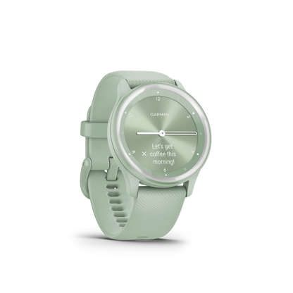 Garmin Vivomove Sport Cool Mint with Silver Accents (010-02566-03)