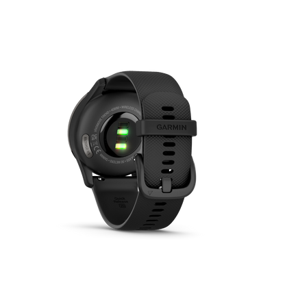 Garmin vivomove Trend, Slate Stainless Steel Bezel with Black Case and Silicone Band (010-02665-00)