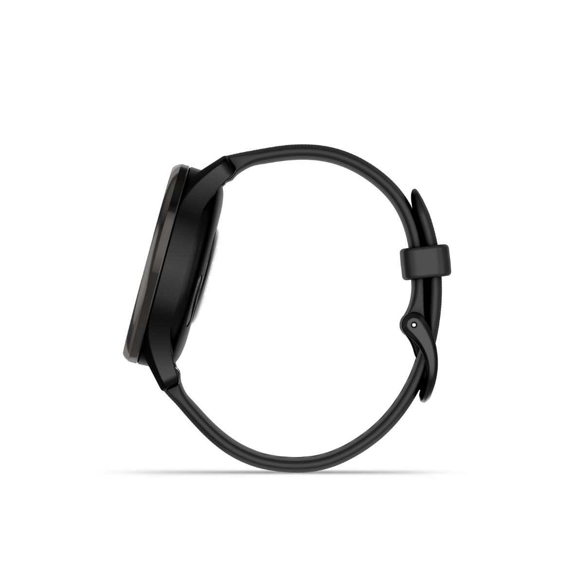 Garmin vivomove Trend, Slate Stainless Steel Bezel with Black Case and Silicone Band (010-02665-00)