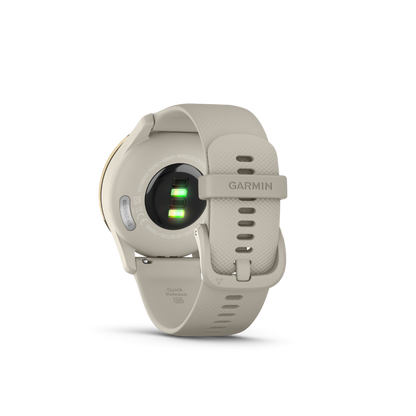 Garmin vivomove Trend, Cream Gold Stainless Steel Bezel with French Gray Case and Silicone Band (010-02665-02)