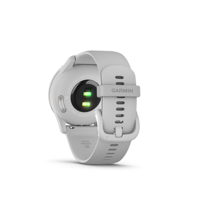 Garmin vivomove Trend, Silver Stainless Steel Bezel with Mist Gray Case and Silicone Band (010-02665-03)